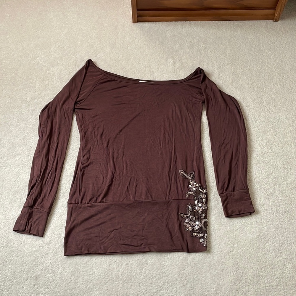 Y2K Beautiful boho off the shoulder knit